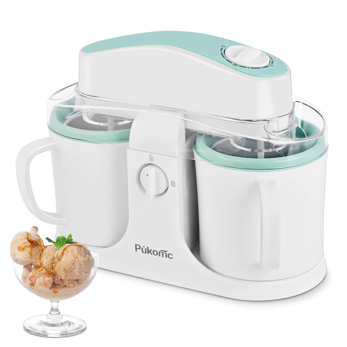 Sumetas Electric Ice Cream & Popsicle Maker โ Dual-Cup DIY Frozen Treats Machine