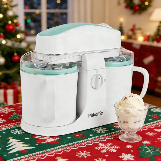 Sumetas Electric Ice Cream & Popsicle Maker – Dual-Cup DIY Frozen Treats Machine