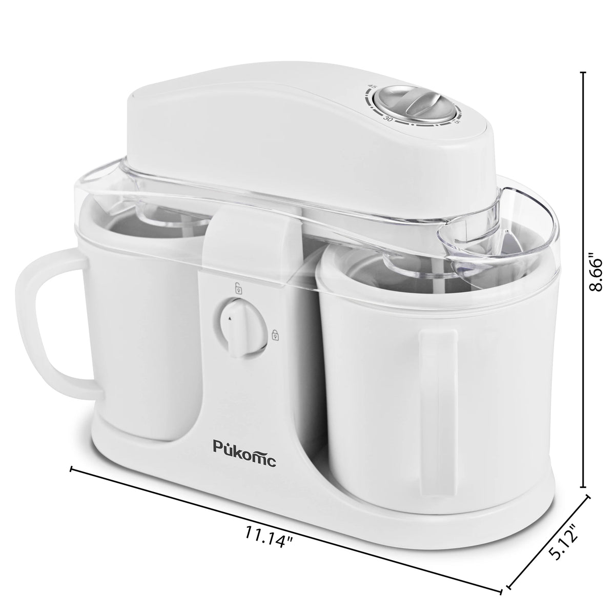 Sumetas Electric Ice Cream & Popsicle Maker – Dual-Cup DIY Frozen Treats Machine