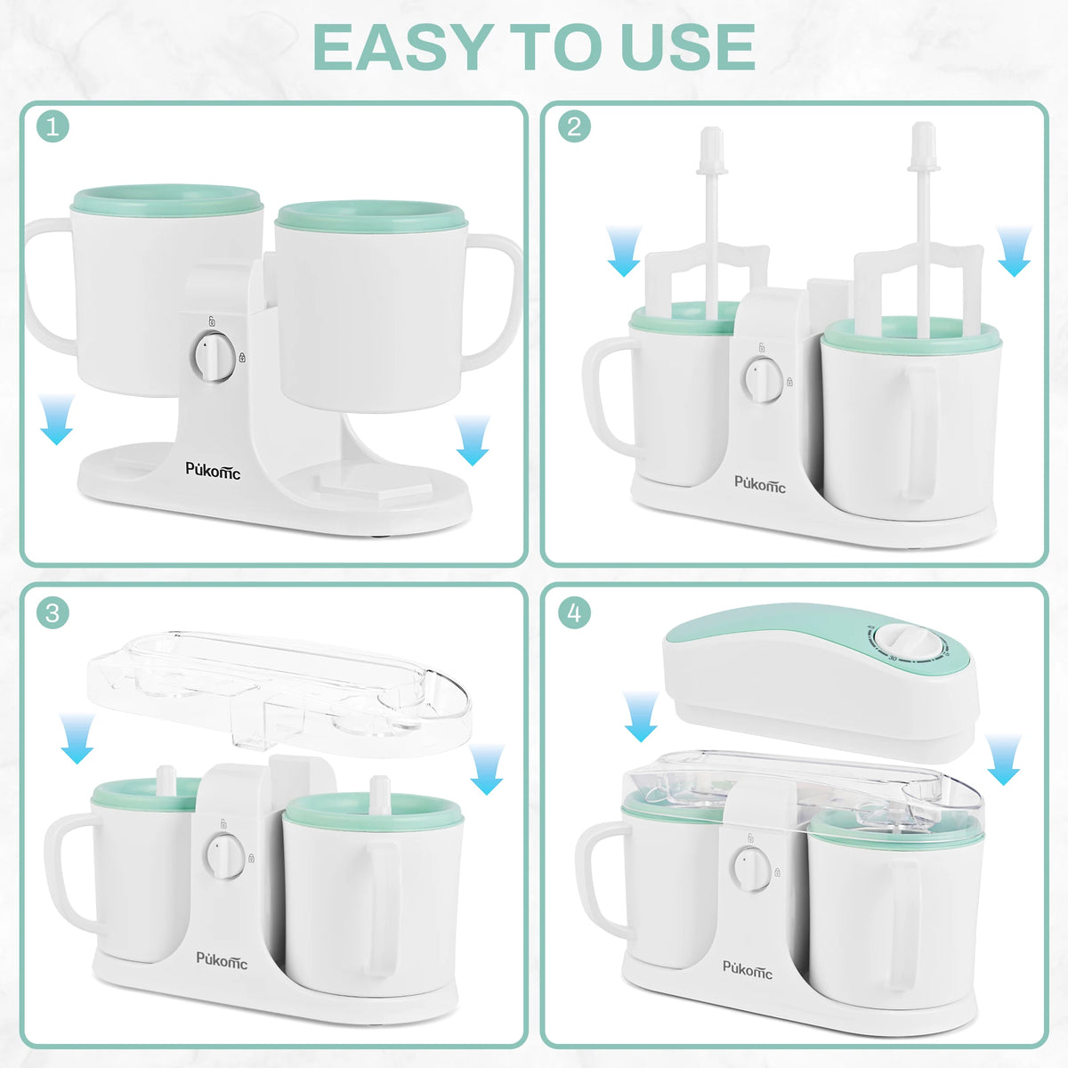 Sumetas Electric Ice Cream & Popsicle Maker – Dual-Cup DIY Frozen Treats Machine