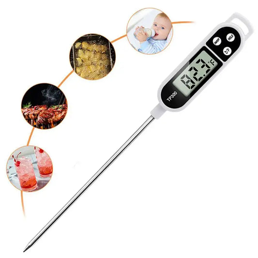 Digital Food Thermometer – Instant Read Kitchen Probe for Meat, BBQ, Oil & Cooking