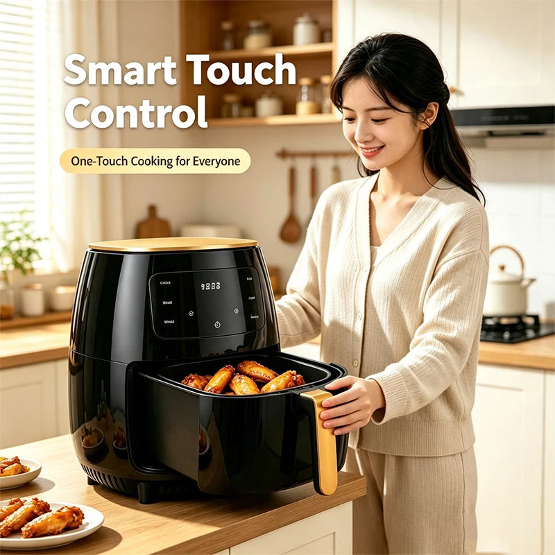 Large Capacity Digital Air Fryer – Multifunctional Smart Touch Screen Electric Ovens