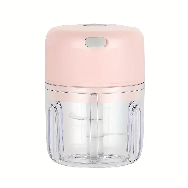 250ml USB Rechargeable Mini Electric Food Chopper Garlic Onion Vegetable Meat Grinder BPA-Free Portable Food Processor