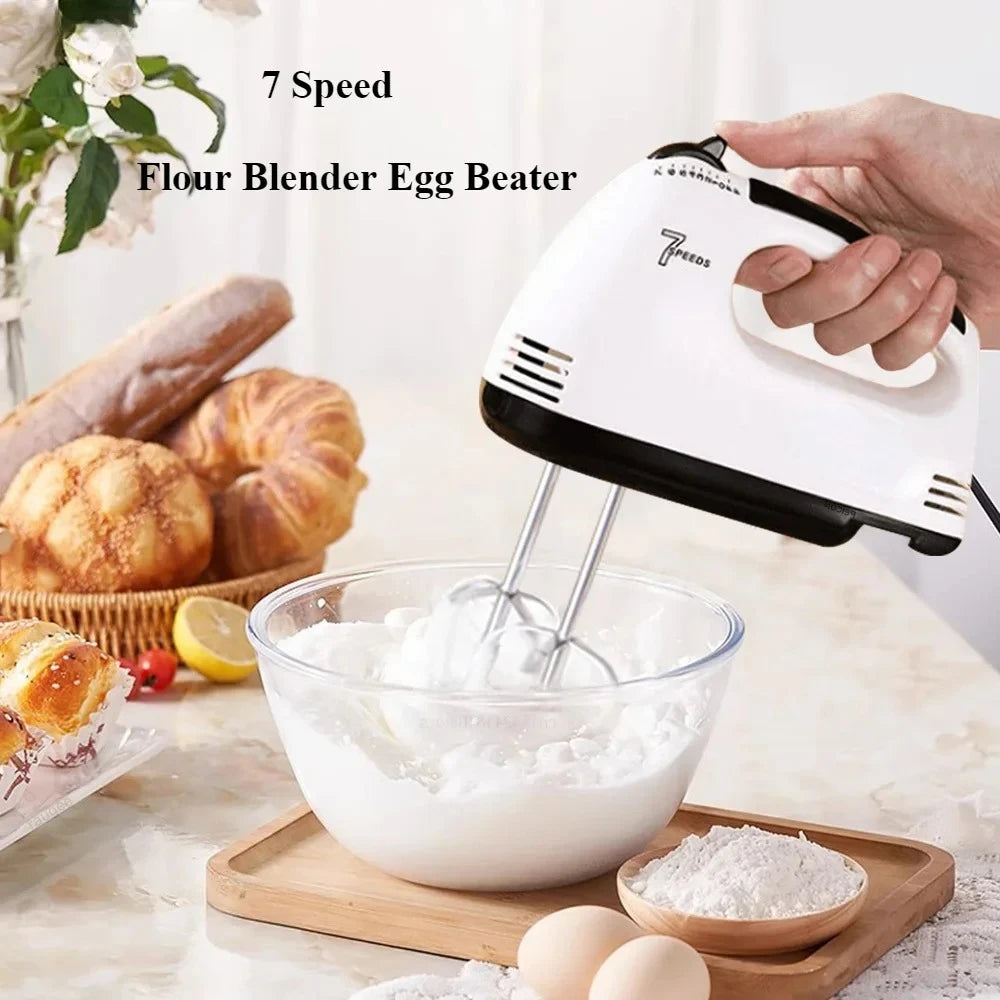 7-Speed Electric Hand Mixer – Handheld Kitchen Mixer with Beaters for Baking, Eggs & Cream