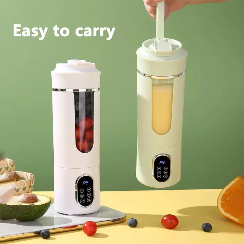 530ml Portable Blender Cup | 12 Stainless Steel Blades USB Rechargeable Personal Smoothie Juicer with 4 Speeds