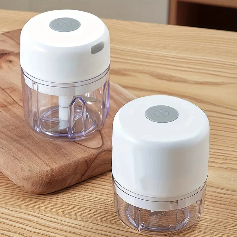 250ml USB Rechargeable Mini Electric Food Chopper Garlic Onion Vegetable Meat Grinder BPA-Free Portable Food Processor
