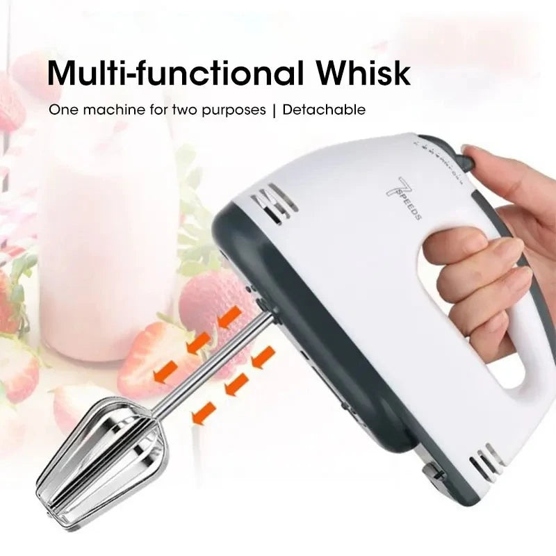 7-Speed Electric Hand Mixer – Handheld Kitchen Mixer with Beaters for Baking, Eggs & Cream