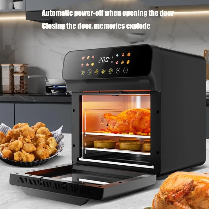 12L Smart Digital Air Fryer Oven - 12QT Large Capacity Oil-Free Cooker