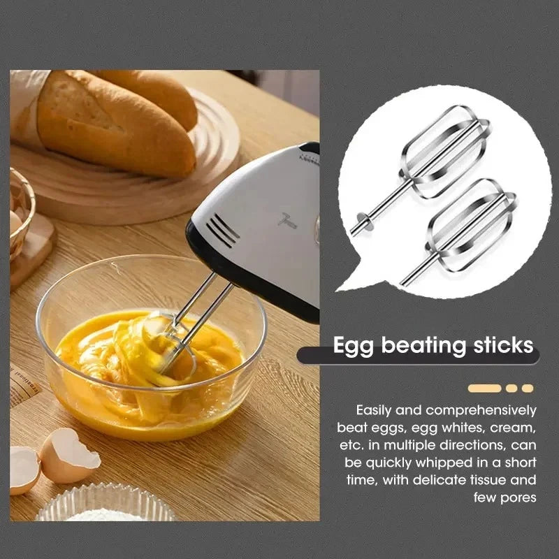 7-Speed Electric Hand Mixer – Handheld Kitchen Mixer with Beaters for Baking, Eggs & Cream