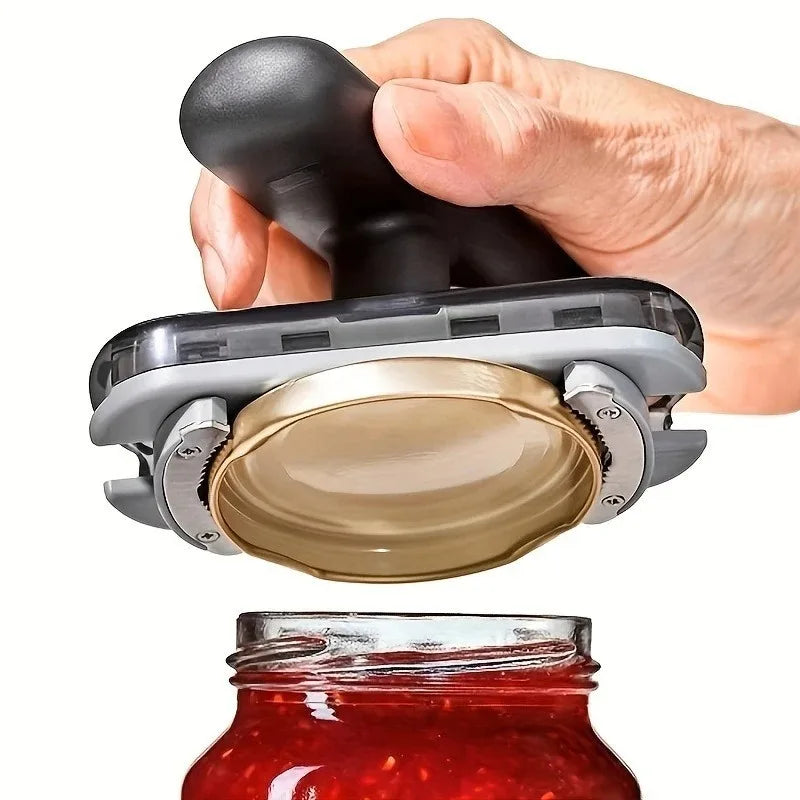 Multifunction Jar & Bottle Opener – Adjustable Non-Slip Lid Opener for Seniors, Weak Hands & Arthritis | Easy Grip Kitchen Tool